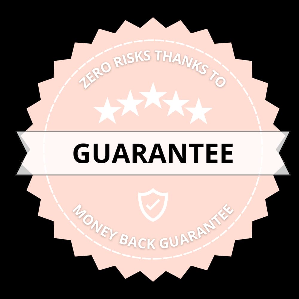 60-day money-back guarantee seal